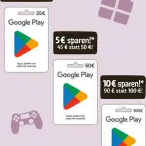 Rewe: 10 % Sofortrabatt beim Kauf von Google Play Geschenkkarten