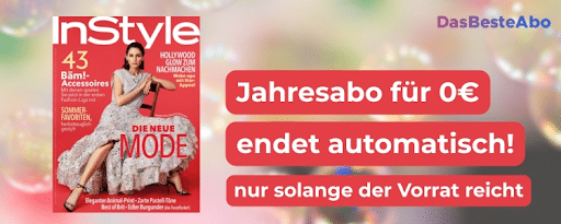 InStyle Jahresabo kostenlos
