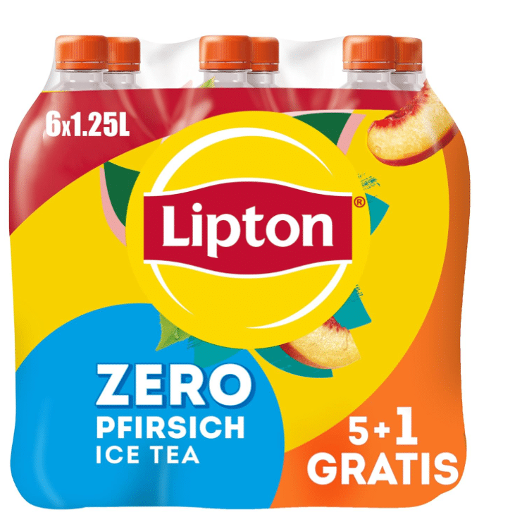 Thumbnail 🍑 Lipton Zero Ice Tea Pfirsich 1,25l 6er Pack für 7,59€