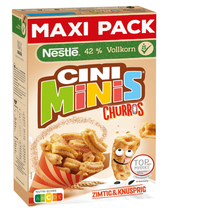 Thumbnail 😋 Nestlé CINI MINIS Churros Cerealien 600g für 3,74€ (statt 6,32€)
