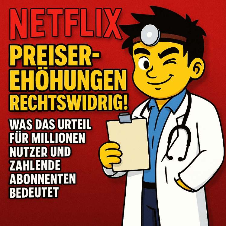 Netflix-Preiserhöhungen rechtswidrig! Über 200€ zurückbekommen? Was das Urteil für Millionen Nutzer und zahlende Abonnenten bedeutet!