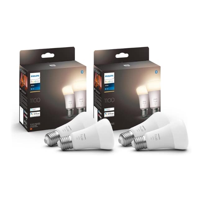 Thumbnail 4x Philips Hue White E27 Lampe Bluetooth für 25,27€ (statt 60€)