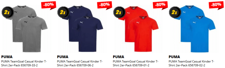 Puma Kinder Shirts
