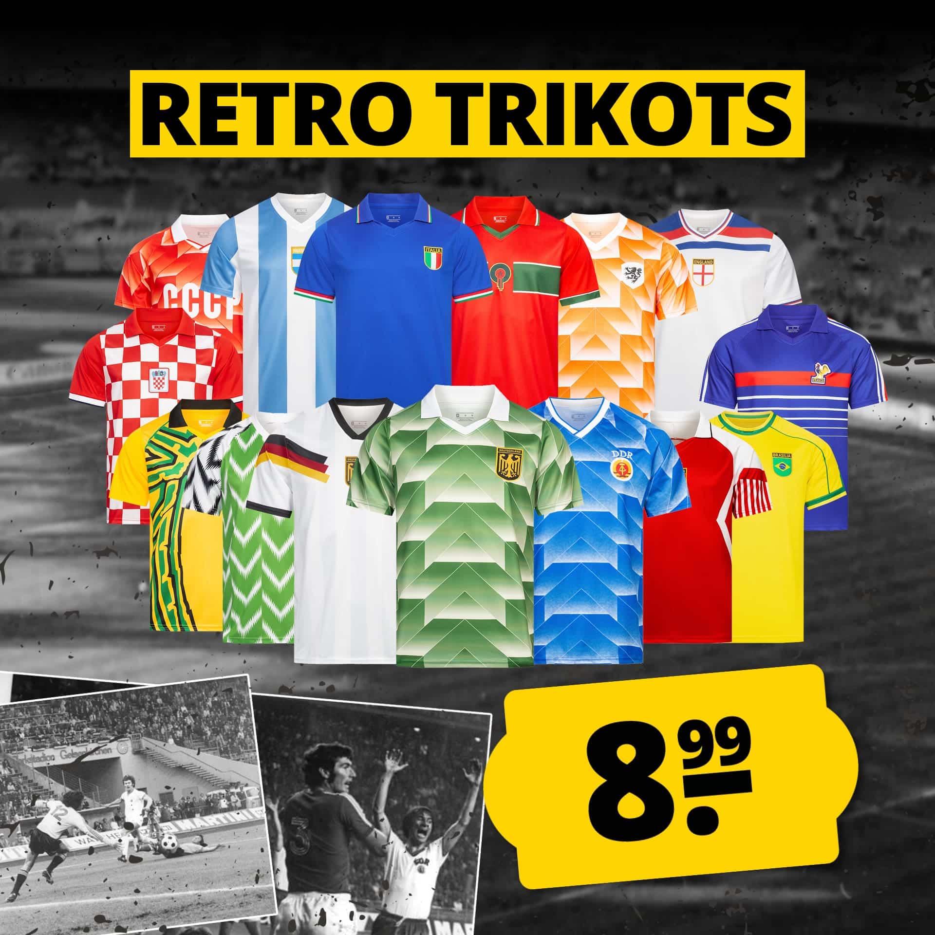 Thumbnail Retro Trikots für 8,99€ zzgl. Versand bei SportSpar