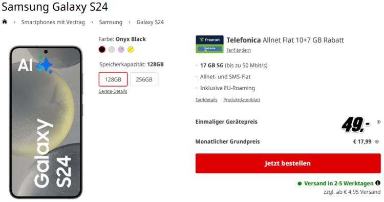 Samsung Galaxy S24 Handytarif