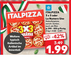 Pizza La Numero Uno bei Kaufland mit Coupon für nur 1,49 Euro