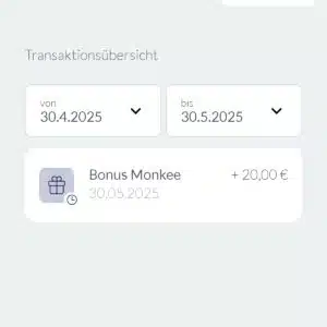 Monkee Tagesgeldkonto mit Cashbackportal 10 Euro Bonus bei KWK ab 100 Euro Einzahlung