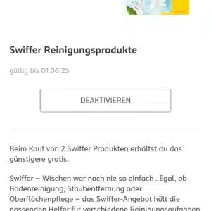 Swiffer 1+1 Gratis