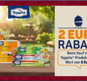 Toppits - für 5 € Produkte kaufen - 2 € zurück bekommen