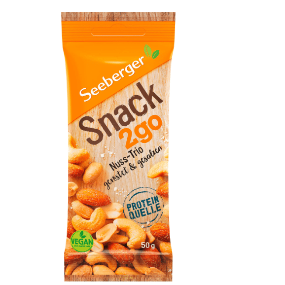Thumbnail 🧡 Seeberger Snack2go Nuss-Trio 12 x 50g für 14,39€ (statt 26,28€)