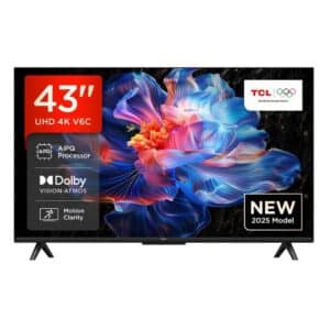 TCL 43V6C 43 Zoll 4K Smart TV für 249,00 € (statt 293,95 €).