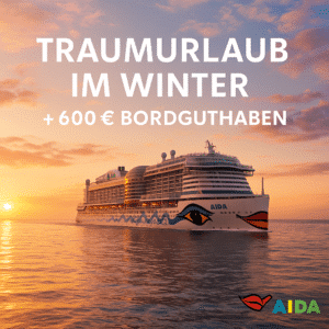 🛳️ Jetzt AIDA-Winterreise buchen und bis zu 600€ Bordguthaben sichern
