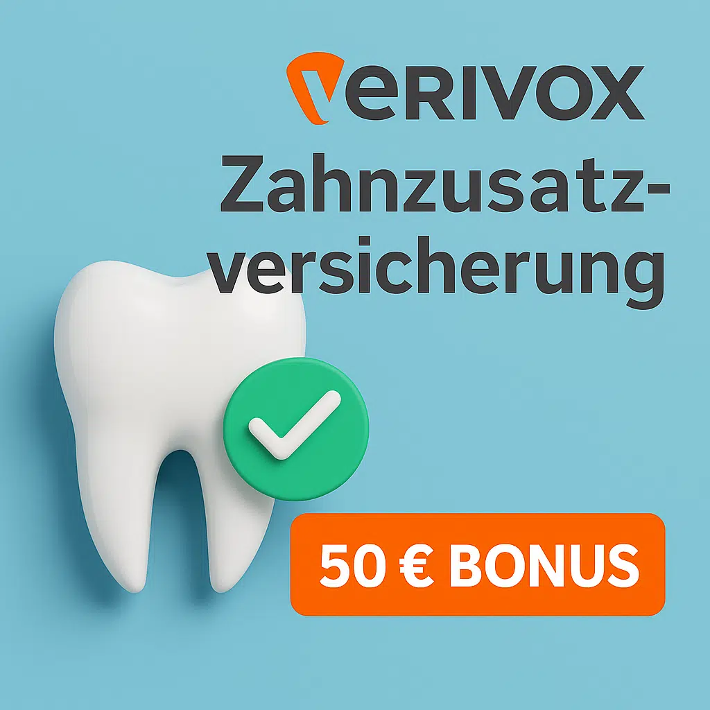 Thumbnail 🦷 Verivox: Zahnzusatzversicherung vergleichen & 50€ Bonus sichern