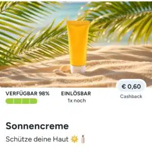 0,60€ Cashback auf Sonnencreme🌞🧴 bei Marktguru
