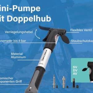 Fischer Mini-Luftpumpe mit Manometer für 5€(statt 9,99€)
