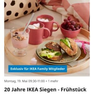 Ikea Siegen - Frühstück im Bett - 2 Termine