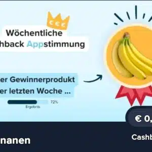 40 ct Cashback auf Bananen