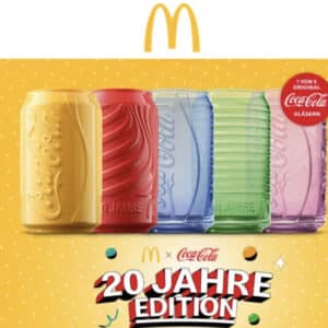 McDonald’s: 20 Jahre Coca-Cola Gläser gratis zum McMenü