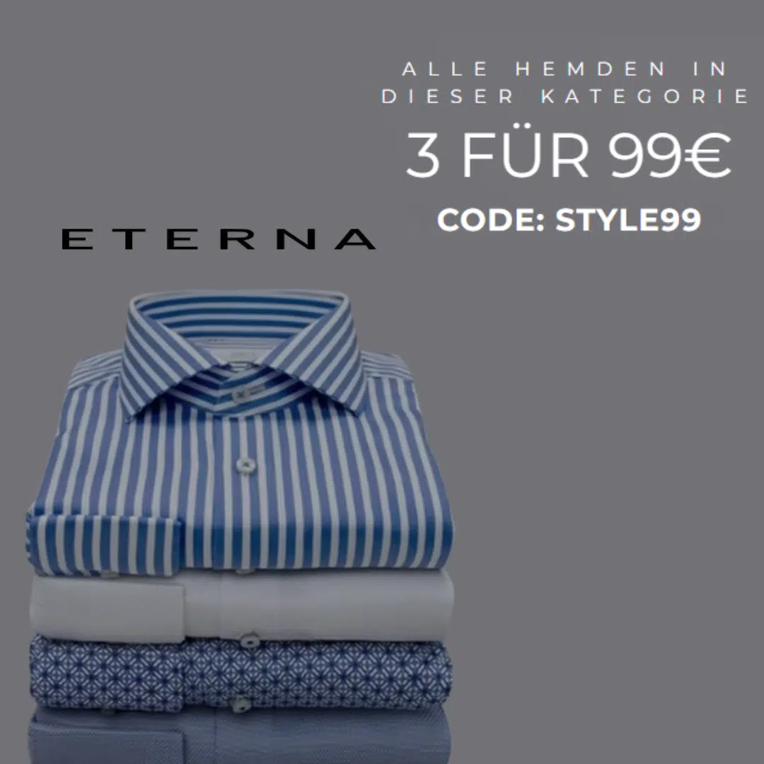 Thumbnail 👔 Eterna: 3 Hemden für 99€ - versch. Farben &amp; Modelle