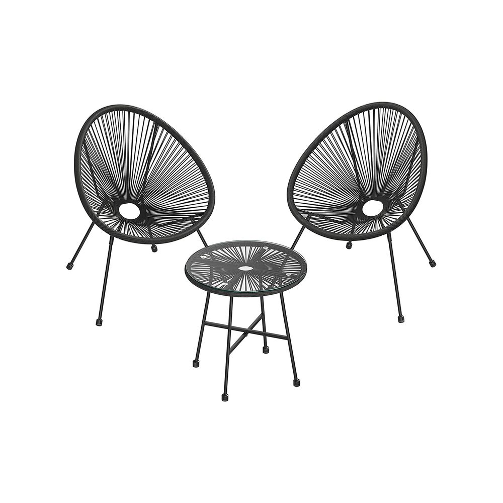 Thumbnail SONGMICS Gartenstühle im Acapulco-Stil mit Tisch für 78,99€ (statt 92€)