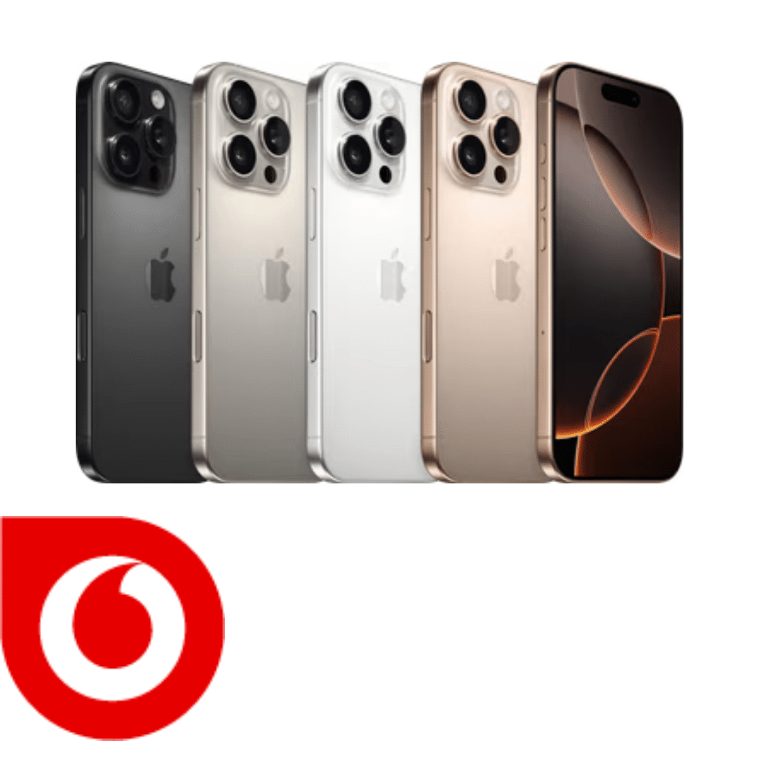 Thumbnail Apple iPhone 16 Pro (128GB) für 449,95€ + 20GB 5G/LTE Allnet für 29,99€/Monat + 100€ Wechselbonus (Vodafone Smart Entry Spezial)