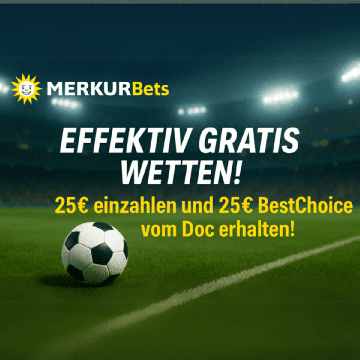 Thumbnail MerkurBets: 25€ BestChoice-Gutschein für 25€ Wett-Einsatz