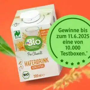 dm Testbox: 1 von 10.000 Testboxen gewinnen! 😀 (Toilettenpapier, Festes Duschgel, Spülmittel, Haferdrink)
