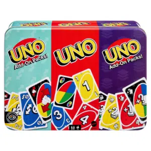 Mattel Games UNO Kartenspiel mit Zwei Erweiterungssets für 9,99€ (statt 15€)