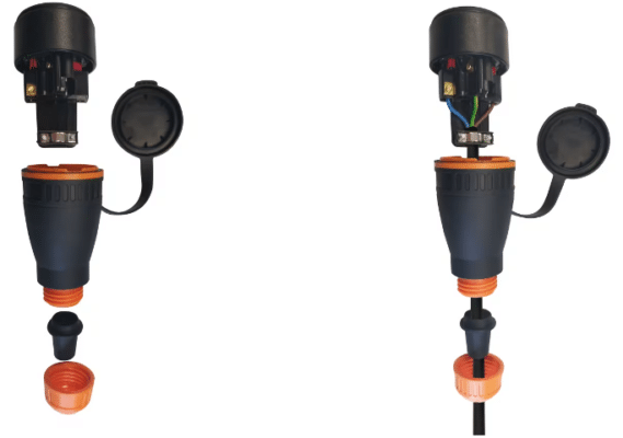 Vivanco Outdoor Schutzkontakt Stecker & Buchse