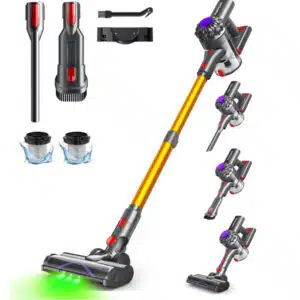Akku Staubsauger kabellos 6 in 1 VACTechPro V15 [35Kpa, Farbe-Gold] für 79€ (statt 109€)