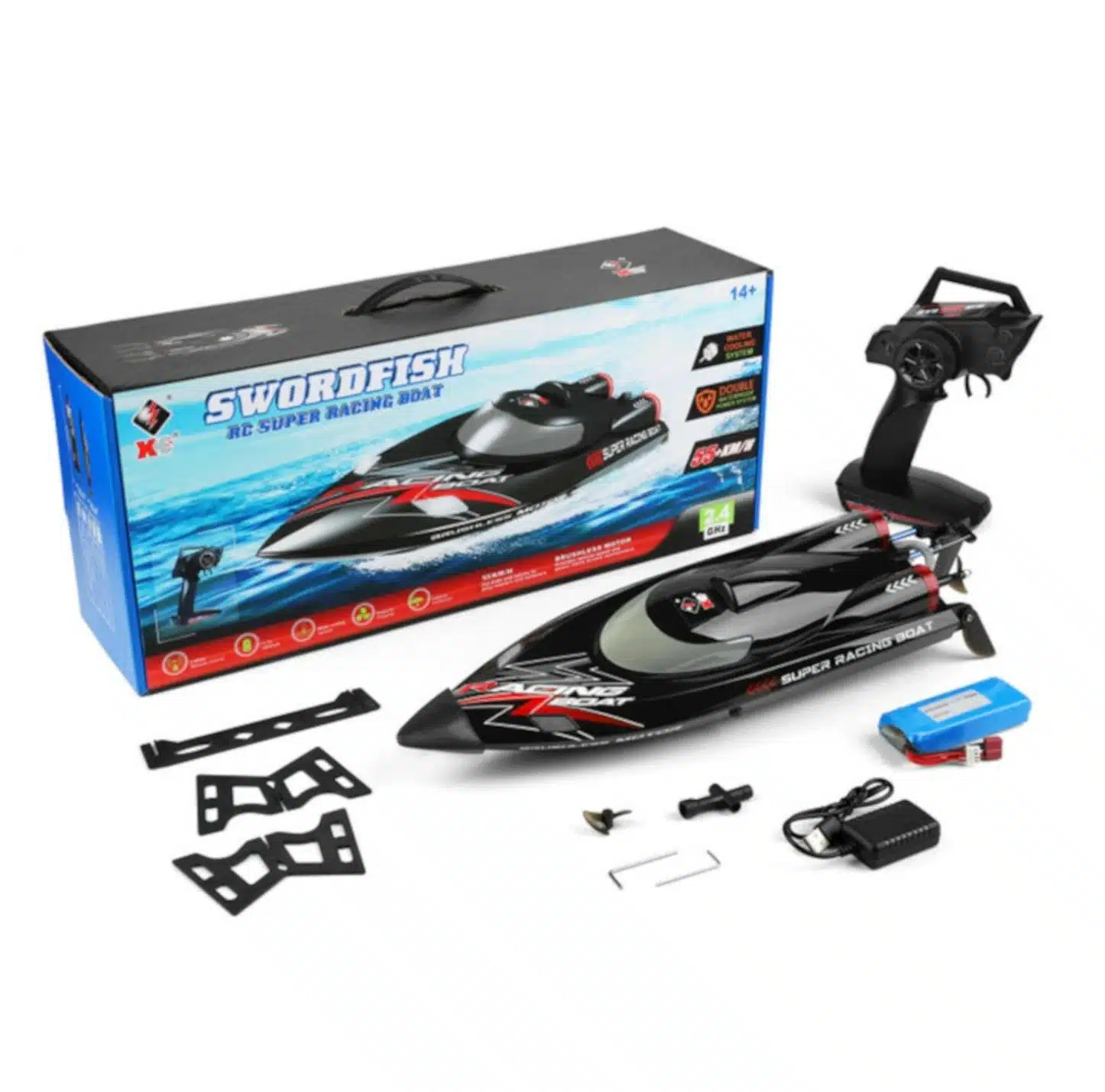 Thumbnail 55 km/h! WLtoys WL916 RC-Rennboot