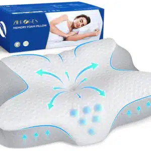 Nackenkissen Kopfkissen Memory Foam Zibroges Kissen Größe 61x41x11,5cm für 25,19€ (statt 35,99€)