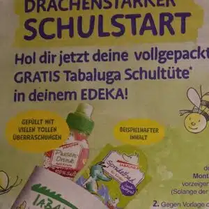 gratis Tabaluga Schultüte für Schulanfänger bei Edeka (regional)