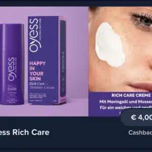 4€ Rabatt Oyess Rich Care über Marktguru