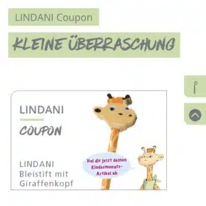 LINDA Apotheken: Gratis Bleistift ✏️ mit Giraffenkopf 🦒für Kinder von 4 bis 10 Jahren