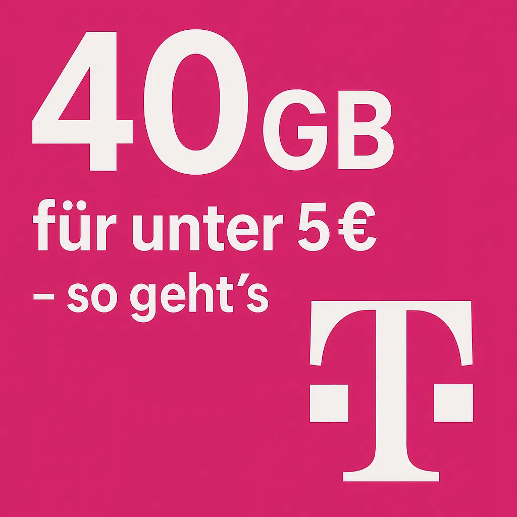 Thumbnail TRICK: 40GB 5G Telekom Allnet für effektiv unter 5€/Monat 😲 on top noch Xiaomi Redmi Watch 5 dazu