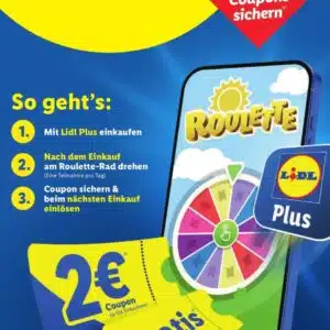 Lidl Plus App Roulette nach Einkauf (10.-22.6.)
