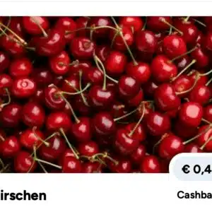 40 ct Cashback auf Kirschen 🍒
