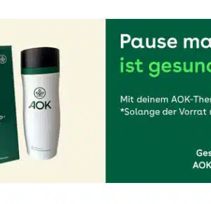 Gratis Theromobecher bei Teilnahme einer Ernährungsberatung AOK Bayern