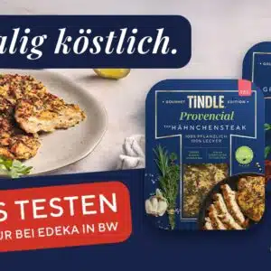 Tindle Gourmet gratis testen *EDEKA in Baden-Württemberg*