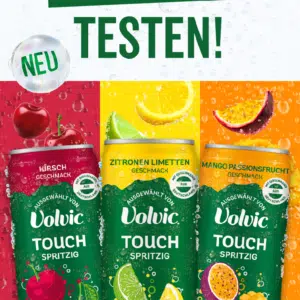 Volvic Touch gratis testen - ab 16.06.2025!