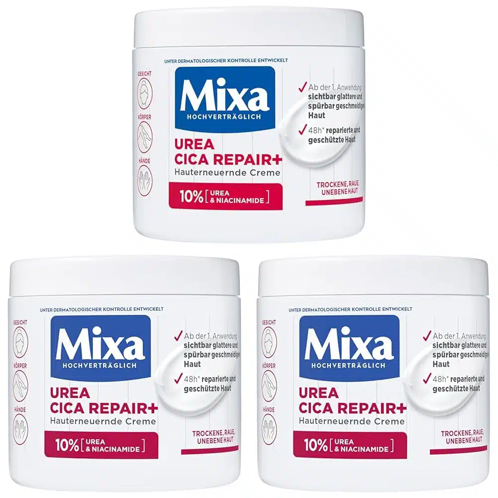 Thumbnail 🧴 Mixa Urea Cica Repair hauterneuernde Creme 3x 400ml für 16,89€ (statt 23,85€)