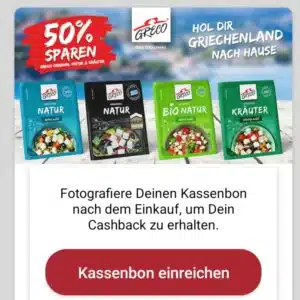 50% auf GRECO Natur bei scondoo