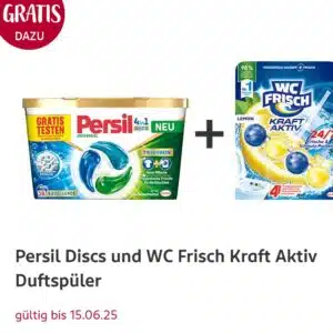 gratis WC Frisch Kraft Aktiv Duftspüler beim Kauf von Persil Discs (Rossmann App)
