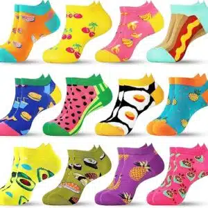 🧦 12x lustige Sneaker Socken 🤪 versch. Designs - perfekt für den Sommer!