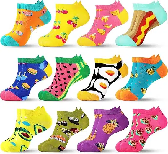 Thumbnail 🧦 12x lustige Sneaker Socken 🤪 versch. Designs - perfekt für den Sommer!