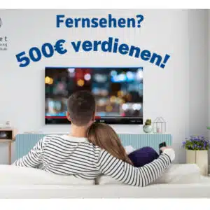500€ verdienen für Haushalte für Langzeitstudie