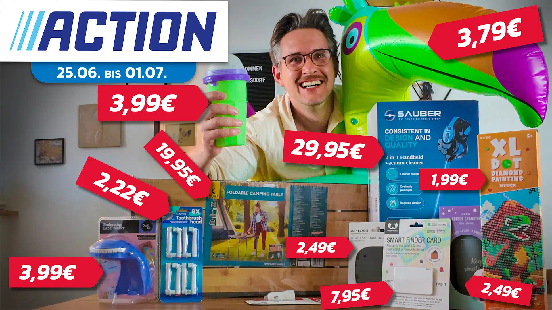 Thumbnail Was taugt ein Slushi Maker für 3,99€? 🤔 ACTION-Angebote ab 25.06.25 (bis 01.07.) – Hot oder Schrott?