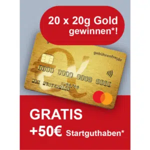 50€ Startguthaben + 100% gebührenfreie Advanzia Mastercard Gold Jubiläumsaktion 🎉