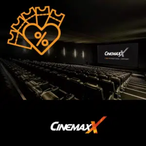🎥 CinemaxX 2 Kinotickets für alle 2D-Filme inkl. Filmzuschlag & Loge für 13,98€ (statt 20€) - 3 für 20,97€ | 5 für 34,95€ | 10 für 64,95€